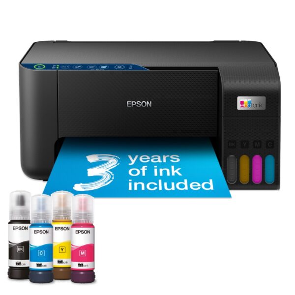 Epson EcoTank ET-2861 All-in-One Inkjet Printer Colour Print Scan Copy Wi-Fi USB Black