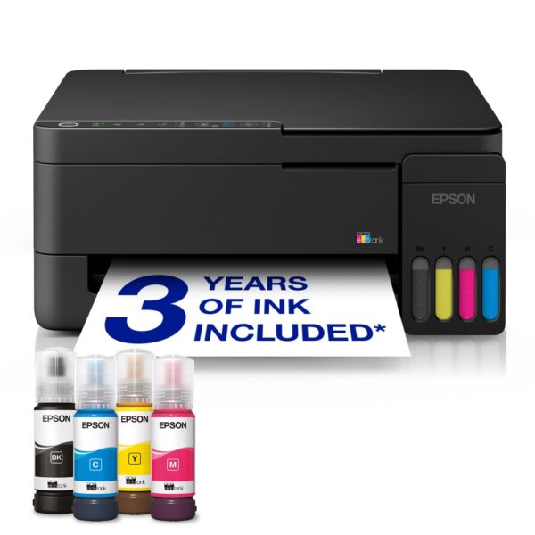 Epson EcoTank ET-2912 All-in-One Colour Inkjet Printer with Wi-Fi USB and Duplex Black