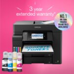 Epson EcoTank ET-5805 All-in-One Colour Inkjet Printer Wi-Fi Ethernet Auto Duplex 50 Sheet ADF Touchscreen