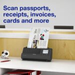 Epson ES-C380W Scanner with Wi-Fi USB 2.0, 30 ppm Speed, 20 Sheet ADF, 2.4 Inch Display, Black