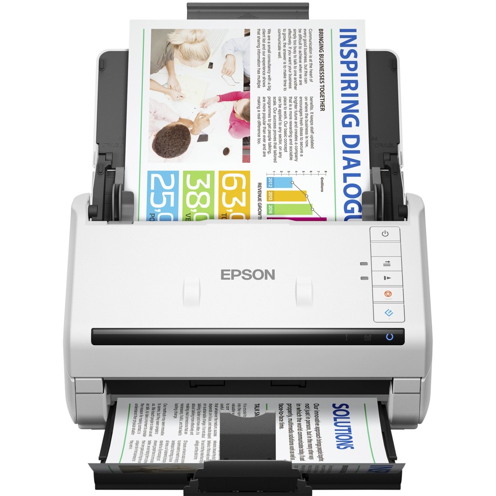 Epson WorkForce DS-770II Sheet-fed Document Scanner 100 Sheet ADF 45 ppm 90 ipm A3 Duplex USB 3.2 Epson WorkForce DS-770II Sheet-fed Document Scanner 100 Sheet ADF 45 ppm 90 ipm A3 Duplex USB 3.2