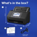 Epson WorkForce ES-590W Wi-Fi Sheet-fed Scanner, 100-Sheet ADF, Duplex, 45ppm, 4.29" Touchscreen