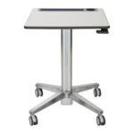 Ergotron LearnFit Adjustable Student Desk with Castor Wheels, 610mm Width, 560mm Depth