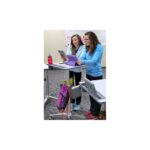 Ergotron LearnFit Adjustable Student Desk with Castor Wheels, 610mm Width, 560mm Depth