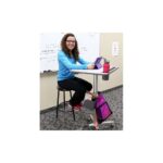 Ergotron LearnFit Adjustable Student Desk with Castor Wheels, 610mm Width, 560mm Depth