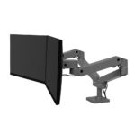 Ergotron LX Pro Series 45-686-293 Dual Monitor Mount Stand 27" Desk Clamp Dark Grey 20 kg Max Weight