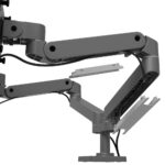 Ergotron LX Pro Series 45-686-293 Dual Monitor Mount Stand 27" Desk Clamp Dark Grey 20 kg Max Weight