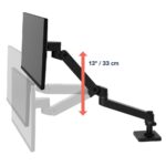 Ergotron LX Pro Series 45-712-292 Monitor Mount Stand 34" Desk Clamp 10kg VESA 75x75-100x100mm Black