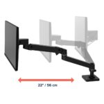 Ergotron LX Pro Series 45-712-292 Monitor Mount Stand 34" Desk Clamp 10kg VESA 75x75-100x100mm Black