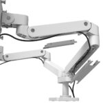 Ergotron LX Pro Series Dual Monitor Mount Stand 27" White Desk Clamp 10kg Per Display