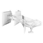 Ergotron LX Pro Series Dual Monitor Mount Stand 27" White Desk Clamp 10kg Per Display