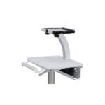Ergotron StyleView SV10 Tablet Cart Aluminium White Height Adjustable 4 Wheel Tilt 0-128 75x75 100x100