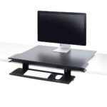 Ergotron WorkFit-TX Sit-Stand Adjustable Desk with Keyboard Tray, Black, 18.2 kg Capacity