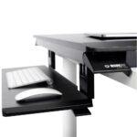 Ergotron WorkFit-TX Sit-Stand Adjustable Desk with Keyboard Tray, Black, 18.2 kg Capacity
