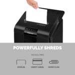 Fellowes AutoMax 100M Auto Feed Paper Shredder 100 Sheet Capacity P-4 Security Micro Cut 4x10mm 23L Bin Black