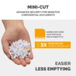 Fellowes AutoMax 100M Auto Feed Paper Shredder 100 Sheet Capacity P-4 Security Micro Cut 4x10mm 23L Bin Black