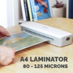 Fellowes Ion A4 Laminator 125 Micron 4 Min Warm-up Auto Power Off Includes 10 Pouch Starter Pack