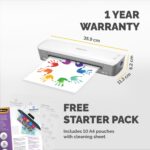 Fellowes Ion A4 Laminator 125 Micron 4 Min Warm-up Auto Power Off Includes 10 Pouch Starter Pack