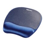 Fellowes Memory Foam Mouse Pad with Wrist Rest - Sapphire Blue
