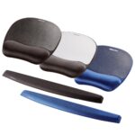 Fellowes Memory Foam Mouse Pad with Wrist Rest - Sapphire Blue