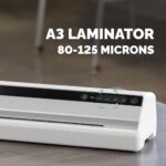 Fellowes Saturn A3 Cold/Hot Laminator 125 Micron 300 mm/min Speed Auto Power Off Black Silver with 10 Pouch Starter Pack