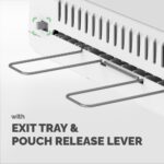Fellowes Saturn A3 Cold/Hot Laminator 125 Micron 300 mm/min Speed Auto Power Off Black Silver with 10 Pouch Starter Pack