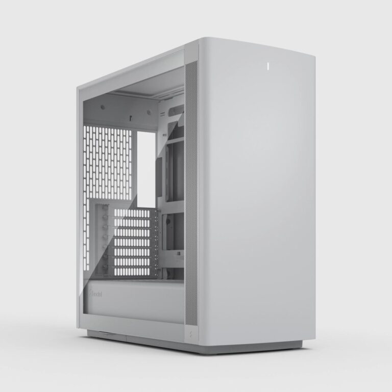 Fractal Design Define One Light TG Clear Tint case in white with tempered glass side