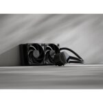 Fractal Design Radius 240 All-in-one CPU Liquid Cooler 240mm Radiator 2x 120mm Fans LGA1200 AM4 AM5 Black