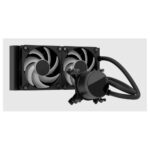 Fractal Design Radius 240 RGB All-in-one Liquid Cooler 2x 120mm PWM Ceramic Bearing LGA 1200 AM4 AM5 Black