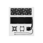 Fractal Design Radius 360 Black All-in-one Liquid Cooler 3x120mm Fans LGA 1200 AM4 AM5