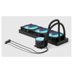 Fractal Design Radius 360 RGB Black All-in-one Liquid Cooler for LGA 1200 AM4 and AM5 Sockets with 3 Fans