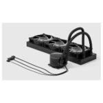 Fractal Design Radius 360 RGB Black All-in-one Liquid Cooler for LGA 1200 AM4 and AM5 Sockets with 3 Fans