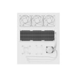 Fractal Design Radius 360 RGB White All-in-one Liquid Cooler 3x120mm Fans LGA 1200 AM4 AM5 Sockets