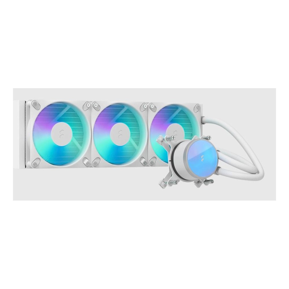 Fractal Design Radius 360 RGB White All-in-one Liquid Cooler 3x120mm Fans LGA 1200 AM4 AM5 Sockets Fractal Design Radius 360 RGB White All-in-one Liquid Cooler 3x120mm Fans LGA 1200 AM4 AM5 Sockets