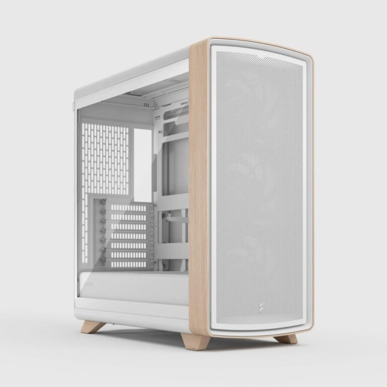Fractal Design Summit Midi Tower Supports ATX EATX 3x 140mm Fans 360mm Radiator Support Tempered Glass White Clear Tint