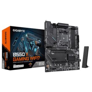 GIGABYTE B550 X GAMING WIFI7 Motherboard AM4 ATX DDR4 Wi-Fi 7 Dark Brown