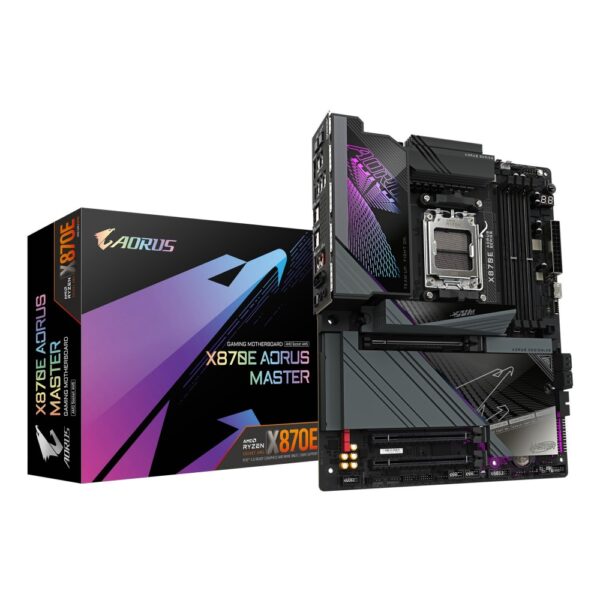 GIGABYTE X870E AORUS MASTER ATX Motherboard | Socket AM5, DDR5, Wi-Fi 7, 4x M.2