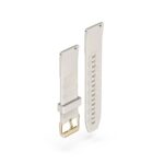 Hama 00178658 NFC Payment Smartwatch Band Silicone 20mm Width Beige Stainless Steel Buckle