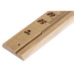 Hama 00186401 Mechanical Environment Thermometer Indoor Wall Mount Analog Wood Housing -15 to 50°C