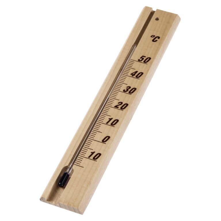 Hama 00186401 Mechanical Environment Thermometer Indoor Wall Mount Analog Wood Housing -15 to 50°C