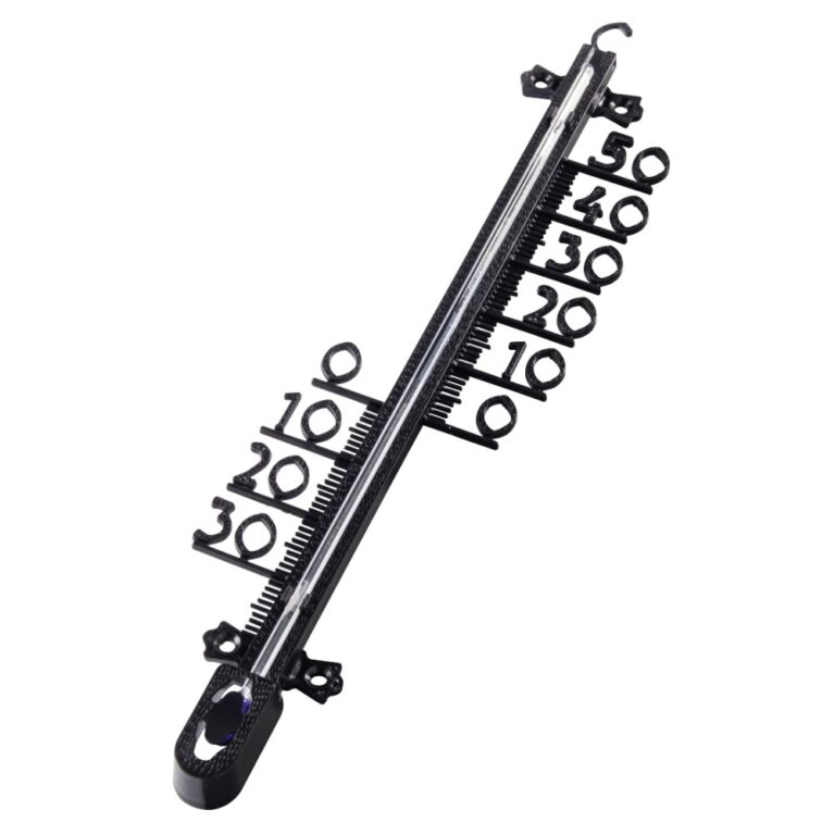 Hama 00186405 Mechanical Thermometer Indoor Outdoor Wall Mount -30 to 50°C Range 1°C Accuracy Analog Black