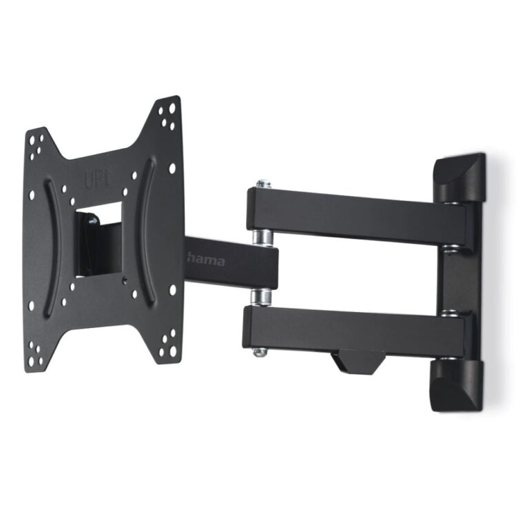 Hama Full Motion TV Wall Bracket for 19-48" Screens, Max 20kg, Swivel & Tilt, VESA up to 200x200, Black