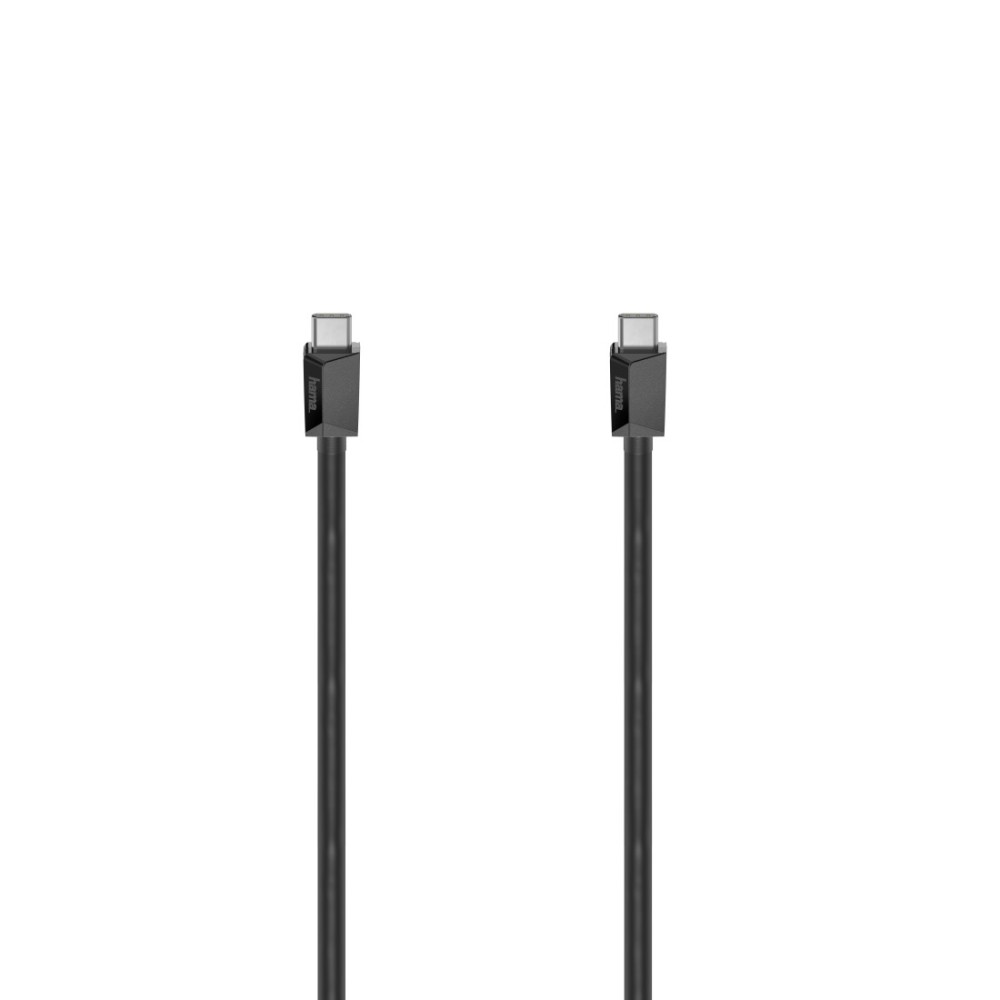 Hama USB 3.2 Gen 2 USB-C to USB-C Cable 1 m 10 Gbit/s Black Hama USB 3.2 Gen 2 USB-C to USB-C Cable 1 m 10 Gbit/s Black