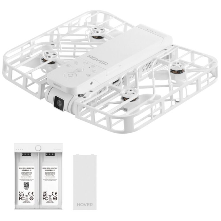 HoverAir X1 Combo White Drone 2.7K Video 32GB Storage Foldable 35 Min Flight Time Self-Flying Camera