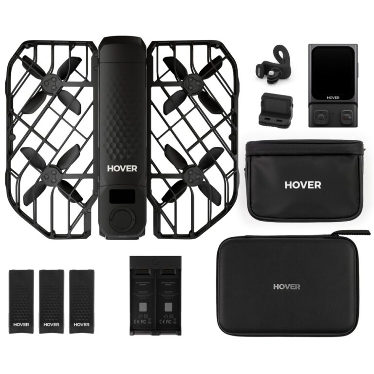 HoverAir X1 Pro Quadcopter 4K 16 Min Flight 192g Foldable Ultimate Cycling Kit Black 4 Batteries