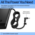 HP 230W Smart AC Adapter 19.5V 4.5mm Connector Black for Laptop