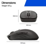 HP 405 Quiet Wireless Mouse Bluetooth 5.2 and 2.4 GHz RF 1200 DPI Silent Click 24 Month Battery Black