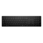 HP 455 Programmable Wireless Keyboard Full Size Numeric Keypad Membrane Switch Black Compatible with Windows 10 11 and macOS
