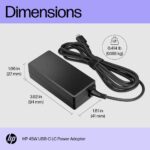 HP 45W USB-C LC Power Adapter for Chromebook PCs AC to DC Fast Charging