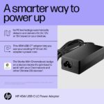 HP 45W USB-C LC Power Adapter for Chromebook PCs AC to DC Fast Charging